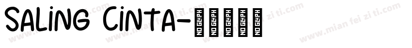 Saling Cinta字体转换